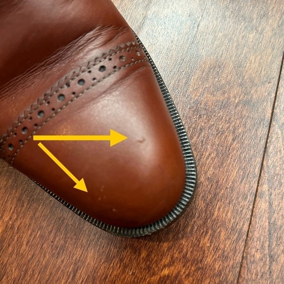 Bruno Magli Butter Soft Brown Leather Monk Strap Boots, Gold Hardware, Size 5.5 - Picture 16 of 16